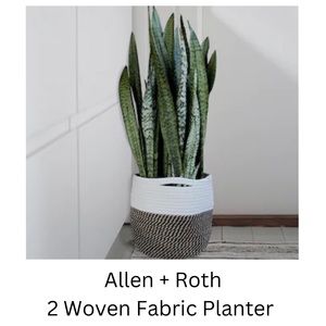 allen + roth  2-Pack 12-Quart Waived Fabric Planter